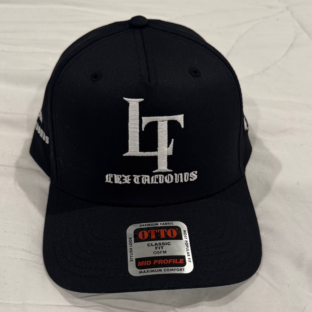 OTTO Black 'LT' Embroidered Baseball Cap